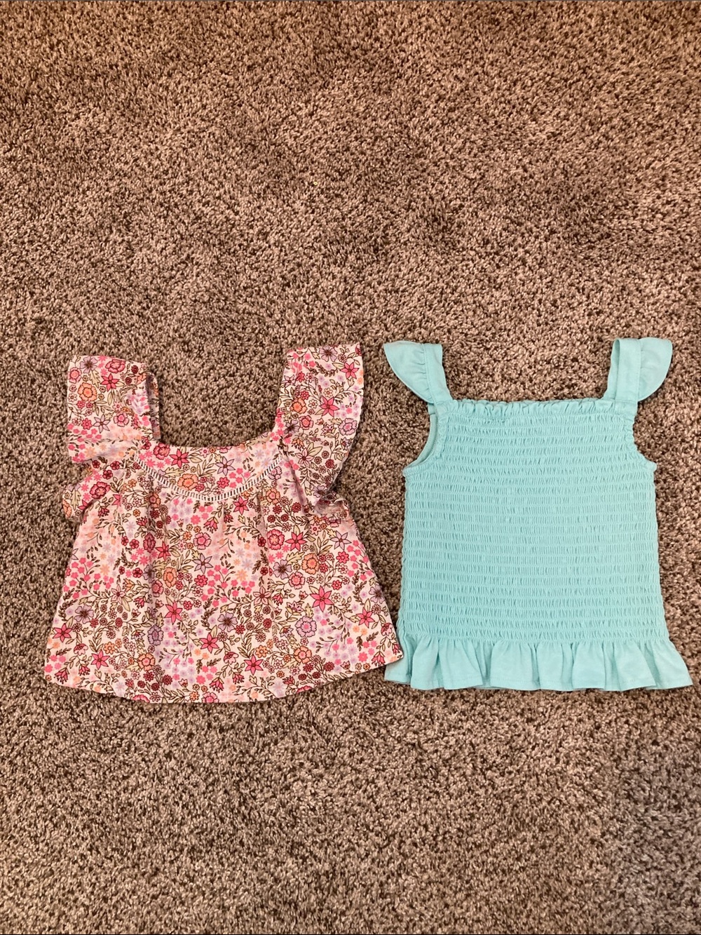 Smocked Ruffle Tank Top - Picture 2 of 6